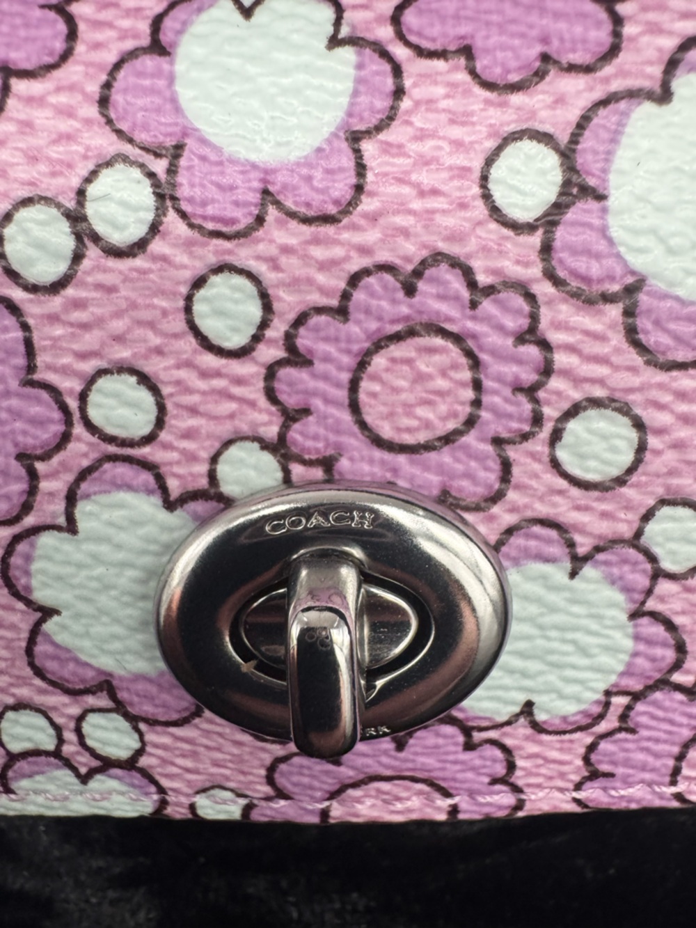 Coach Floral Sunglasses Case -Purple and Blue - Picture 3 of 5